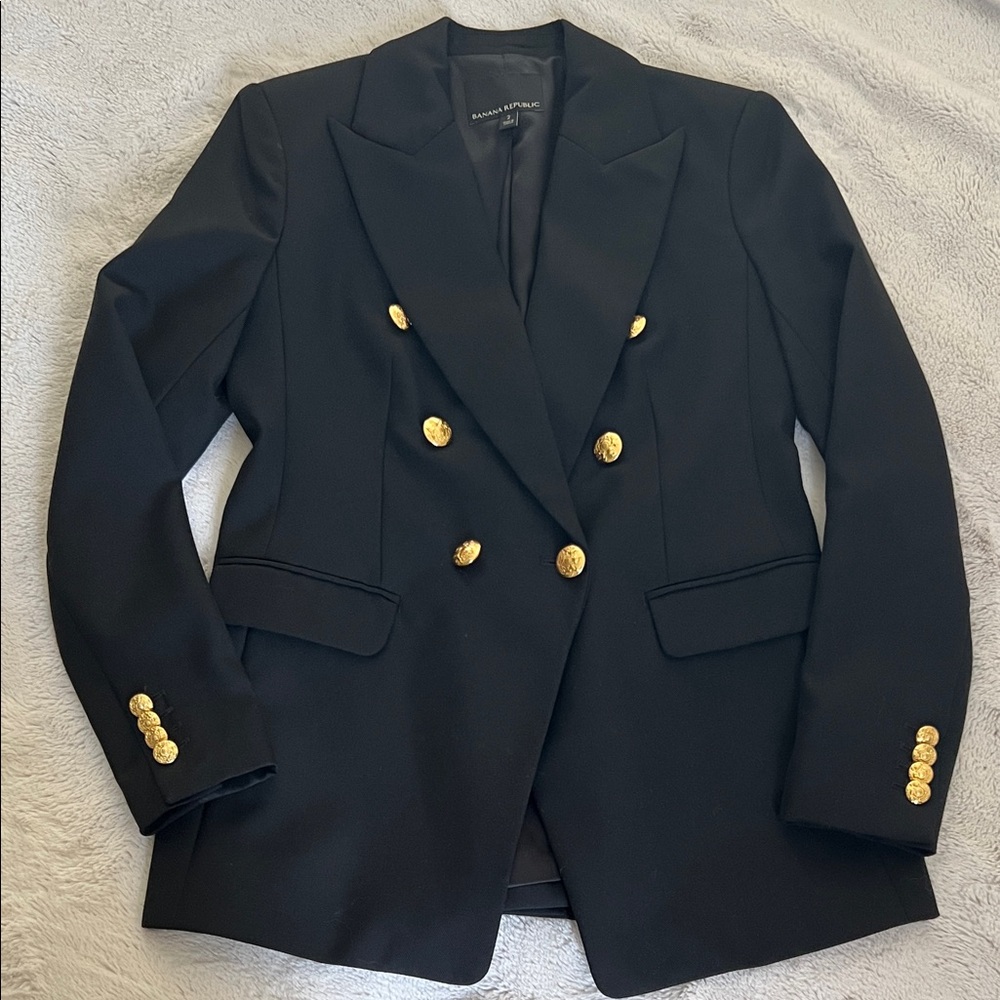 BR double breasted wool blazer